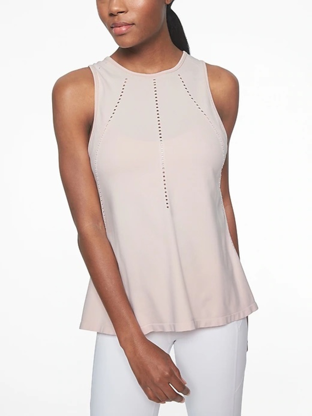 Athleta Foothill Light Pink Seamless Tank